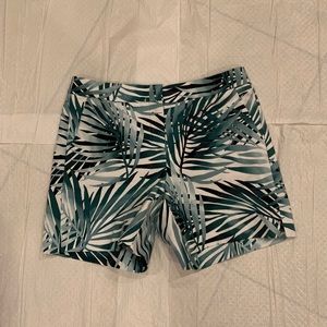 White House Black Market Women’s Palm Tree Shorts